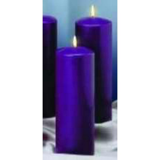5-7 day Purple Candle /  5 a 7 dias Vela Lila  8"